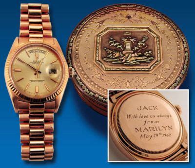 jfk marilyn rolex day date|rolex day date example.